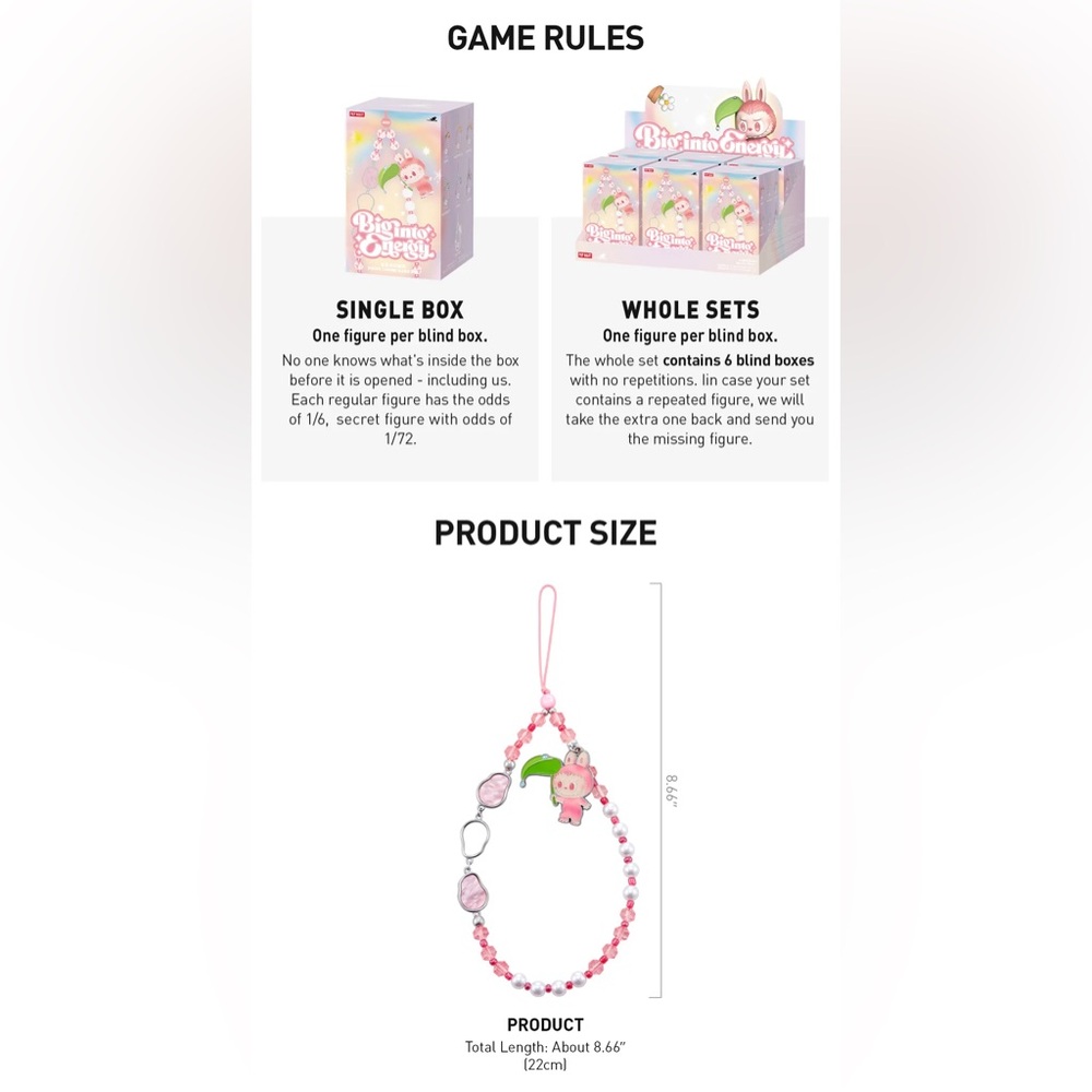 THE MONSTERS CONFIRMED HAPPINESS Big into Energy Series Phone Charm Box - Picture 9 of 9